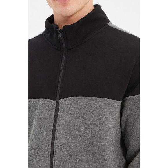 NWT Trendyol Men Regular fit Standing collar Knitted Sweatshirt - Picture 4 of 9